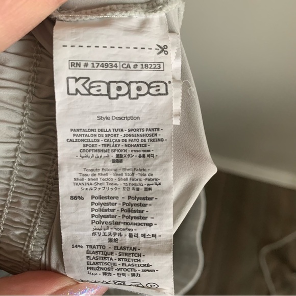 Kappa Kombat Mens Bezuna Active Pants training light grey size large - Picture 7 of 12